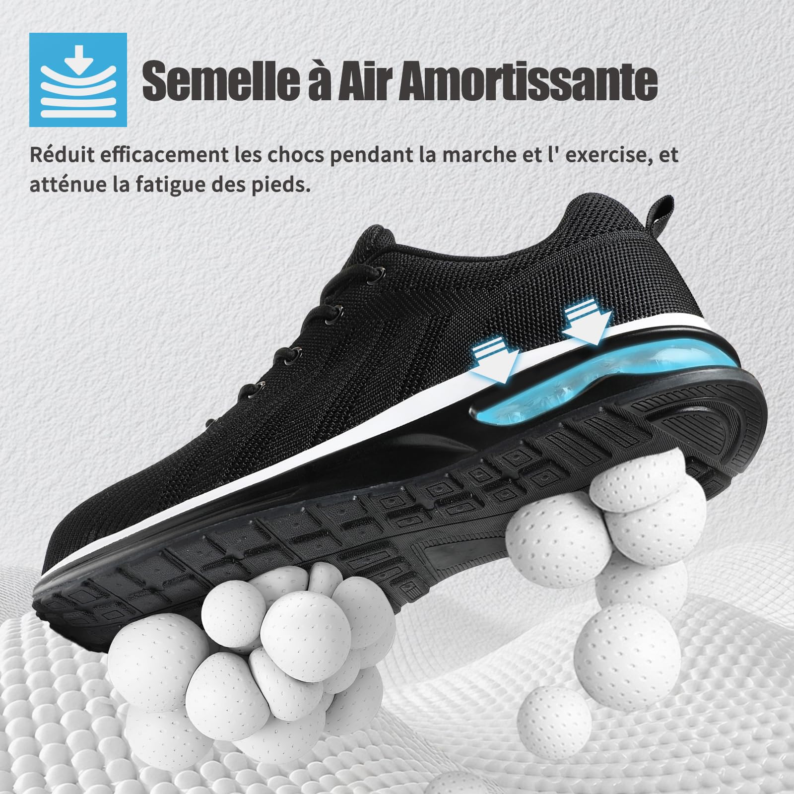 Hombre Mujer Zapatillas Deporte Zapatos Caminar Transpirable Antideslizante Ligero Calzado Comodo