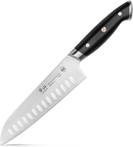 Cangshan Z Series 62496 Cuchillo Santoku forjado de acero alemán, 7 pulgadas