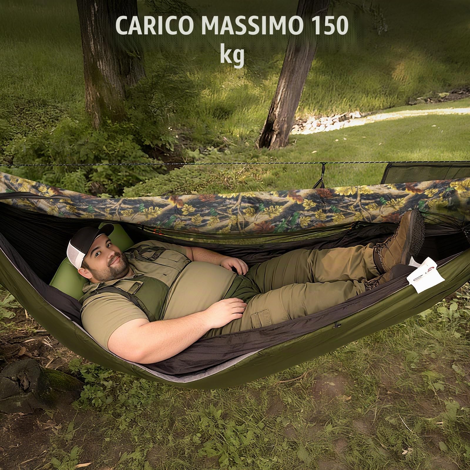 Night Cat Amaca Tenda Con Zanzariera: Impermeabile Amaca Per 1 Posto Escursionismo Campeggio