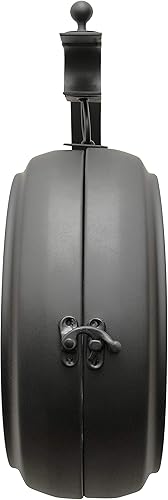 Miniatura 3 de AcuRite Reloj colgante de doble cara para interiores y exteriores de 9 pulgadas con función de giro de 360 grados, marco de metal de hierro, lente