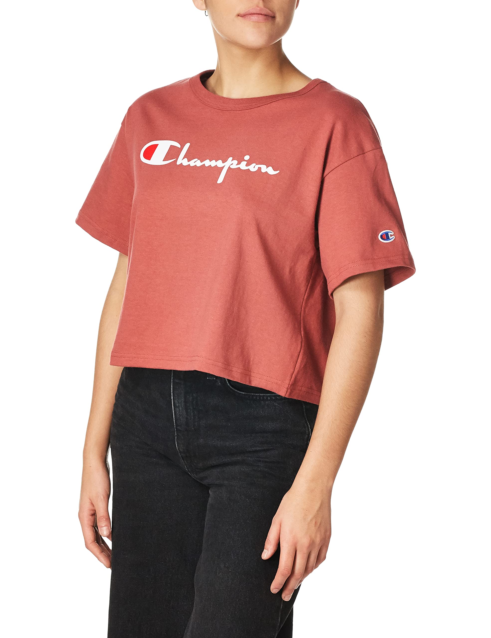 Champion Women's Heritage Cropped tee Camiseta para Mujer