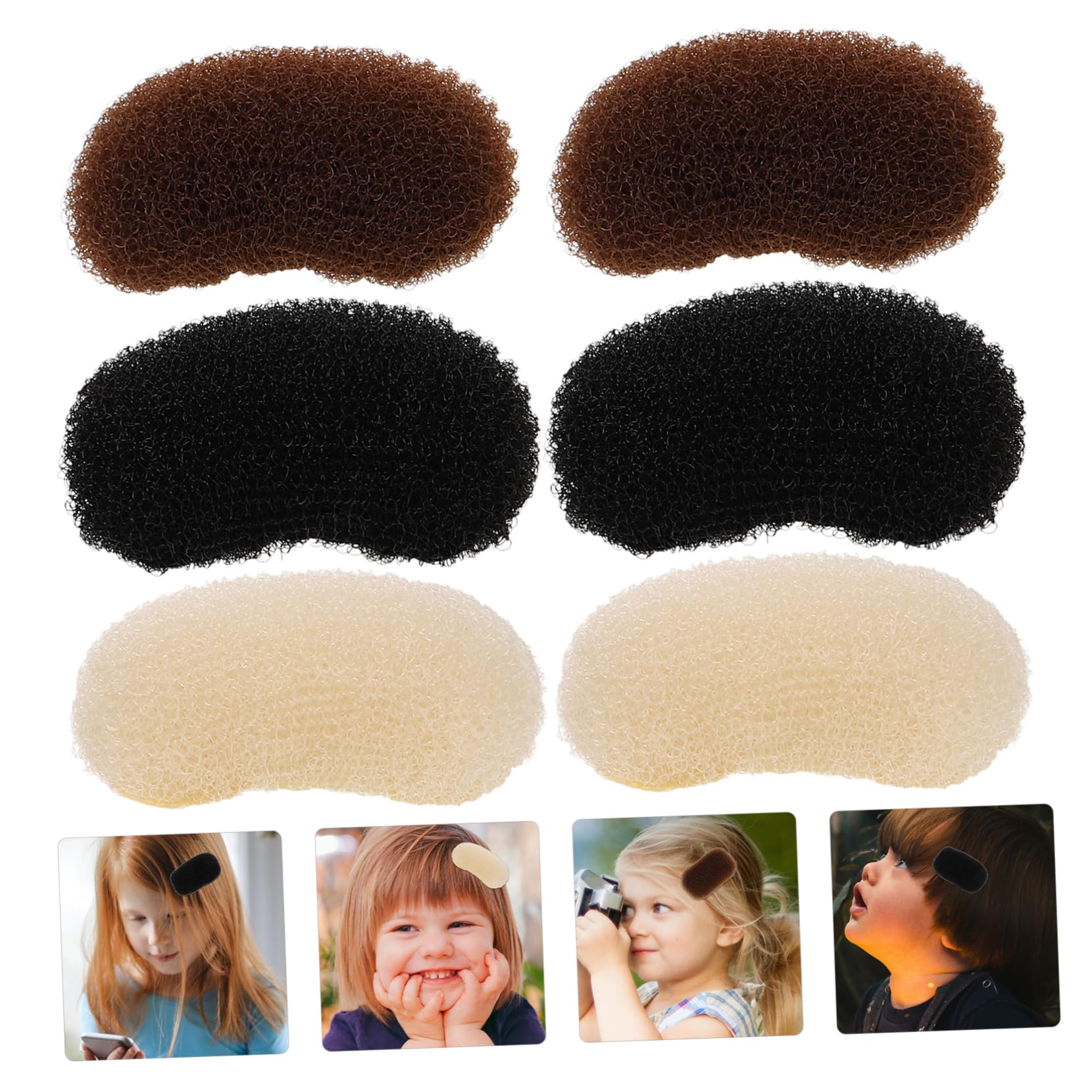 Healeved 18piezas Clip De Volumen Para Cabello De Accesorios Para Estilo De Peinados Discreto y Cómodo Para Recogidos y Bouffants