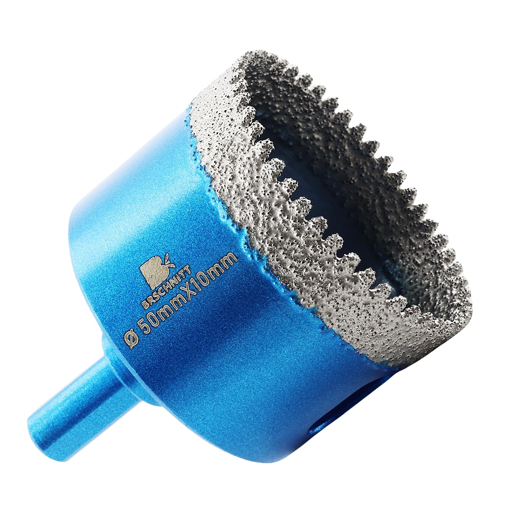 Dry Diamond Core Drill Bit Set,BRSCHNITT 50mm Diamond Hole Saw Core Drill Bit with Triangle Shank for Porcelain Tile Ceramic Stone Granite Marble โ image 1
