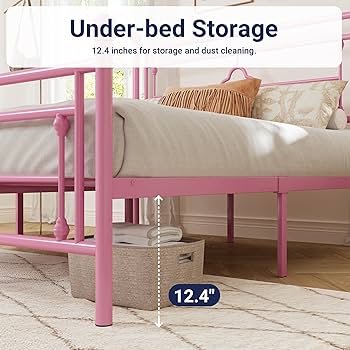 Amazon.com: Allewie Queen Size Metal Platform Bed Frame with