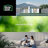 Vista 8 de Home Zone Luz LED de seguridad con sensor de movimiento de 3500 lúmenes, resistente a la intemperie para exteriores, luz de seguridad de 5000 K