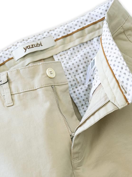 Yazubi Men's Chino Trousers – Kyle Slim Fit Design – Chino Trousers with Stretch Content