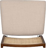 Vista 12 de Powell Kasi Brown and Natural Rattan Cane Fully Assembled Foldable Wooden Dining Side Chair