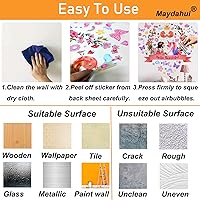 Vista 7 de Maydahui 2 Sheets Mom Kitchen Wall Stickers Kitchen Quote Wall Decals Mom's Kitchen is Seasoned with Love Wall Decals (17.7x21.6 Inch) Utensil