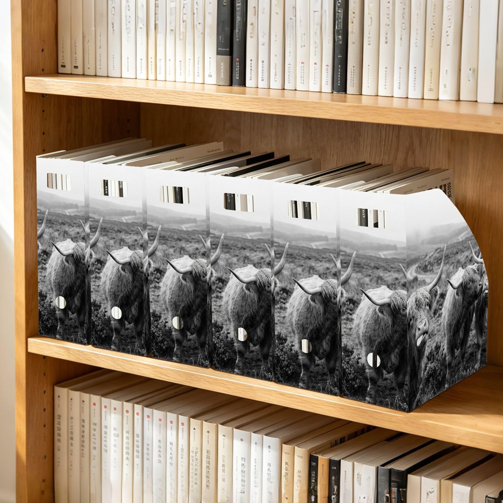 Organiseur classique en polypropylène résistant à l'eau Motif vache Noir
