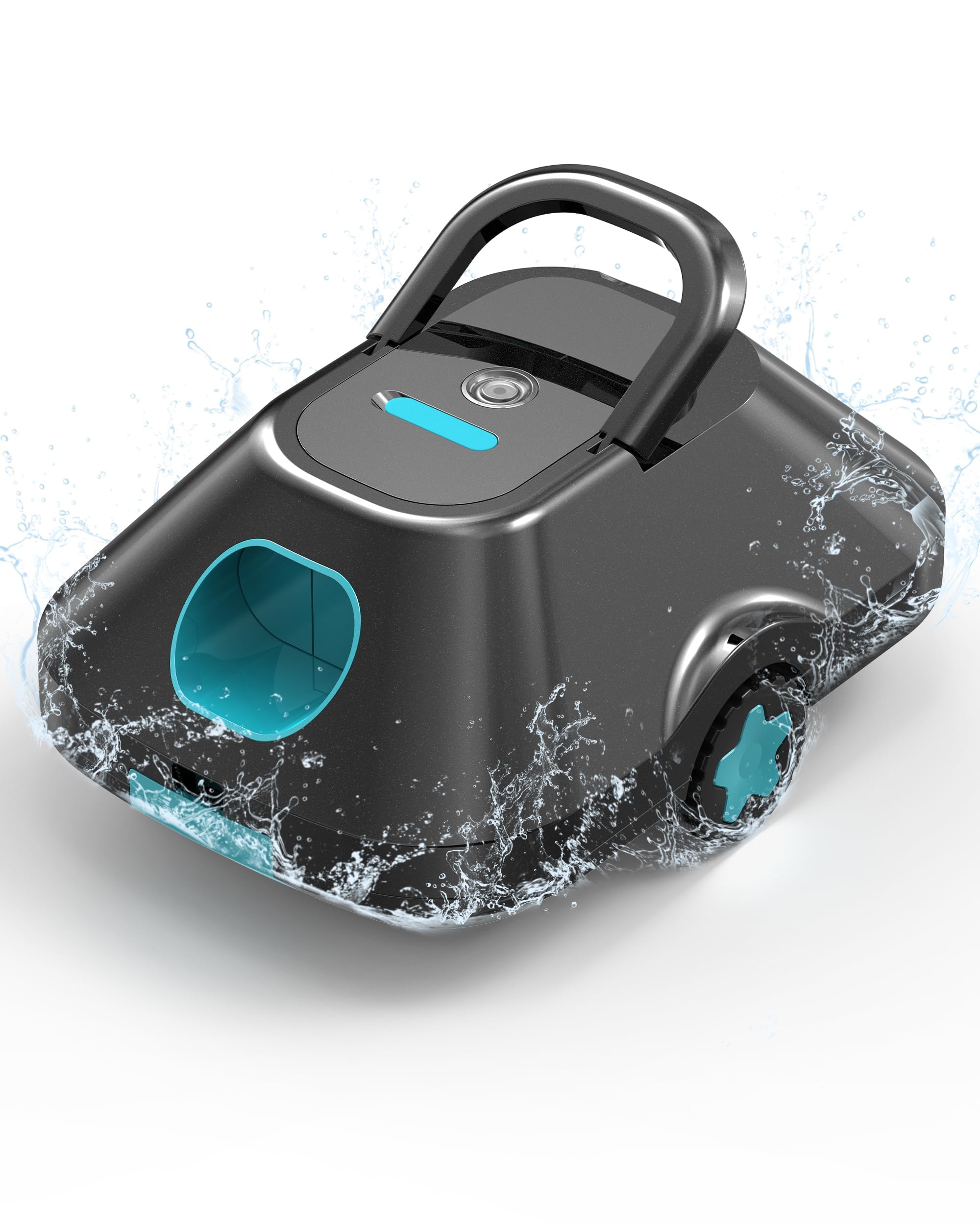 Photo 1 of WITBOX Robotic Pool Cleaner - Cordless, 210-Min Runtime, Light Teal