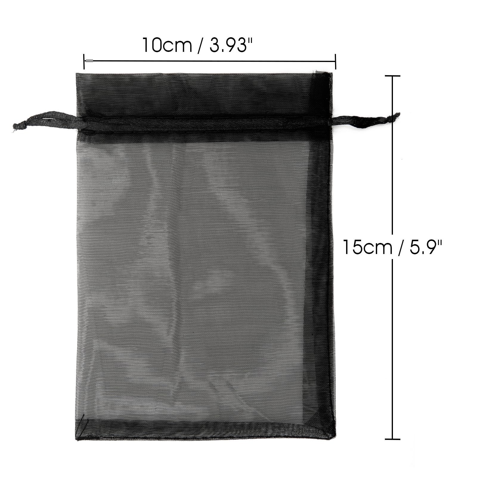 jijAcraft Bolsas de Organza Bolsas de Organza Doradas para Bodas 10 * 15 cm, 50 Piezas con cordón, Bolsas de joyería para Regalo de Dulces, Bolsas de Regalo para Bodas