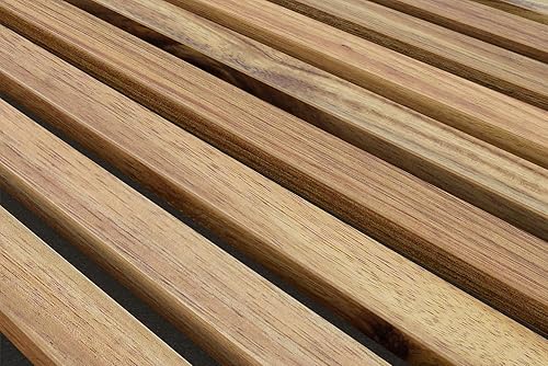 Miniatura 4 de Woody Walls Paneles de pared de listones de madera maciza, cada panel de pared de listones de madera está hecho de madera real, los paneles de