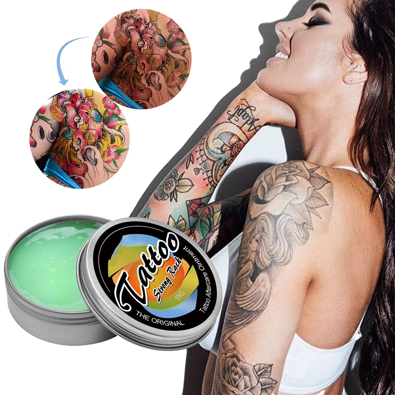 Tattoo Aftercare Strong Care Cream Balm, Natural Organic Moisturizer ...