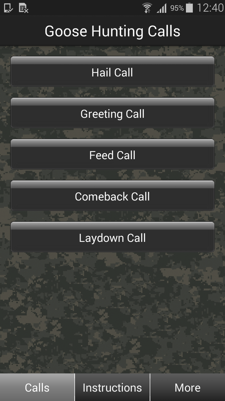 Goose Hunting Calls App on Amazon Appstore