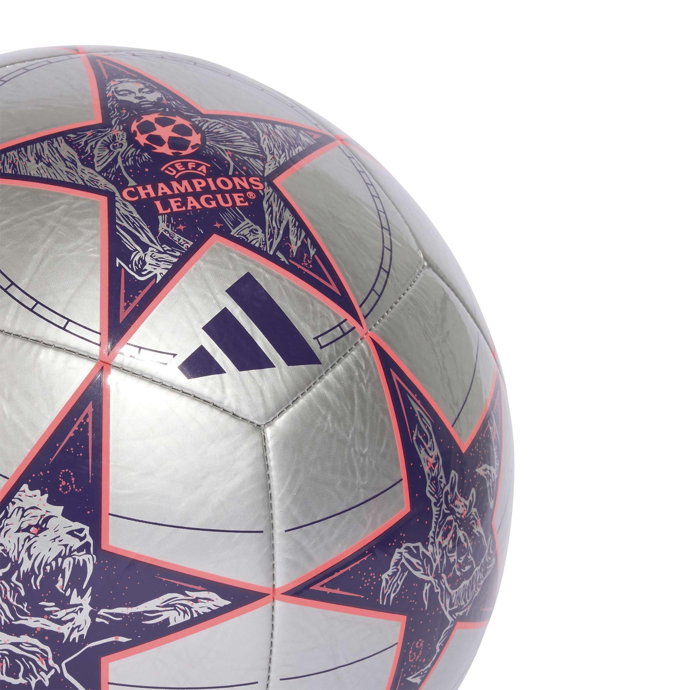 Adidas UEFA Champions League Club Ball JP1539 - Palla da calcio unisex, colore: argento, 5 EU