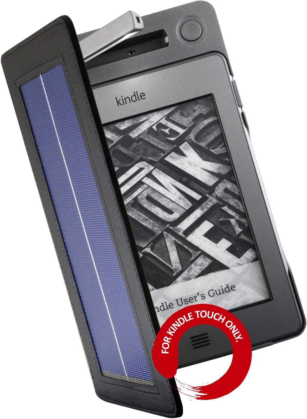 SolarFocus Solar Cover for Kindle Touch 3G and WiFi - Protect, Charge and Light up Your E-book. 3 Times Longer Battery Life. Keep Reading Day and Night, Indoors and Outdoors It Fits Kindle Touch Only, not for Kindle 4 / Kindle Keyboard