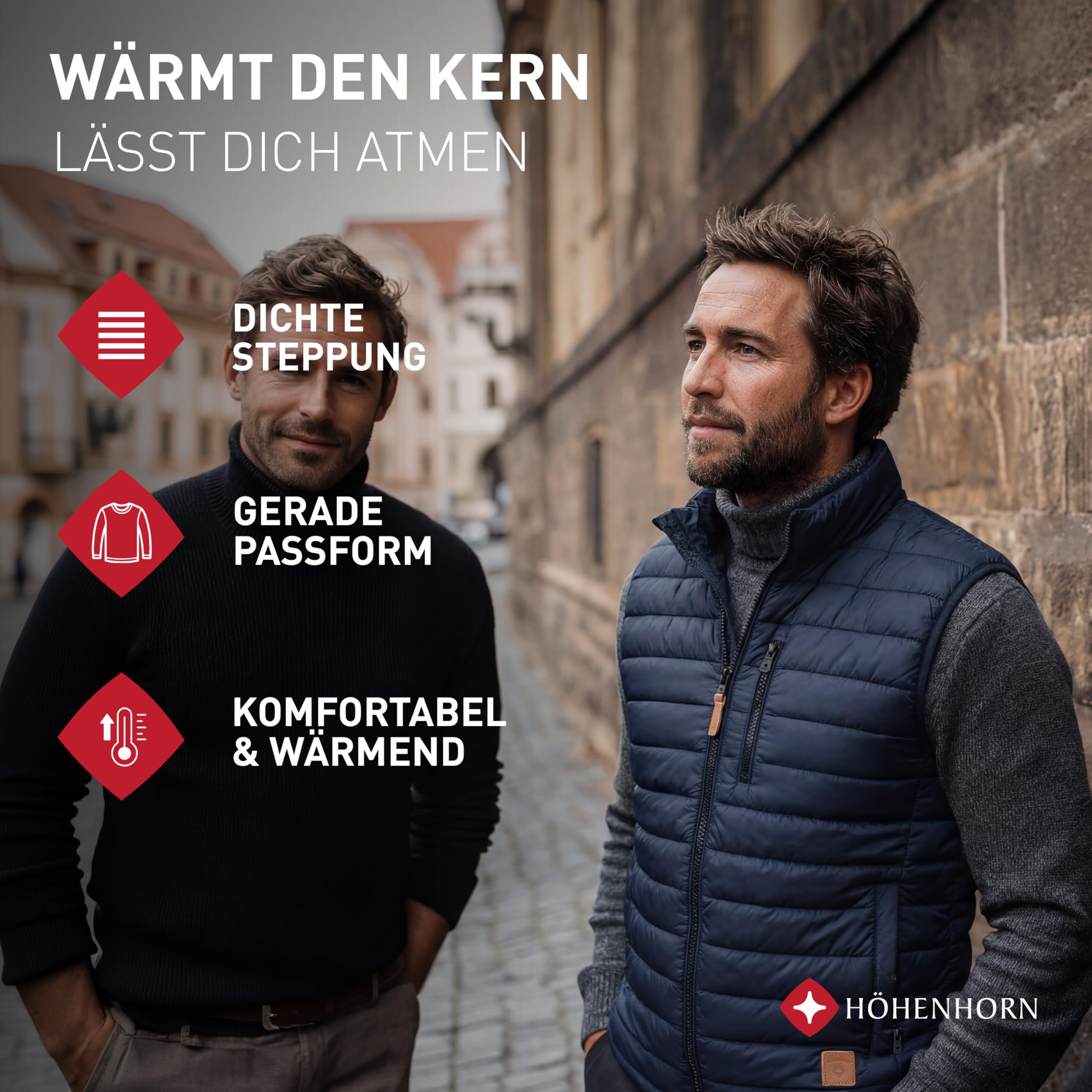 Höhenhorn Westalm Herren Weste Steppjacke Sportjacke