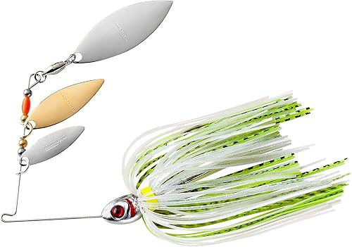 Miniatura 7 de Booyah Shad Blade-Bait - Señuelo de pesca, brillo de perlas, mini sábalo (316 oz)