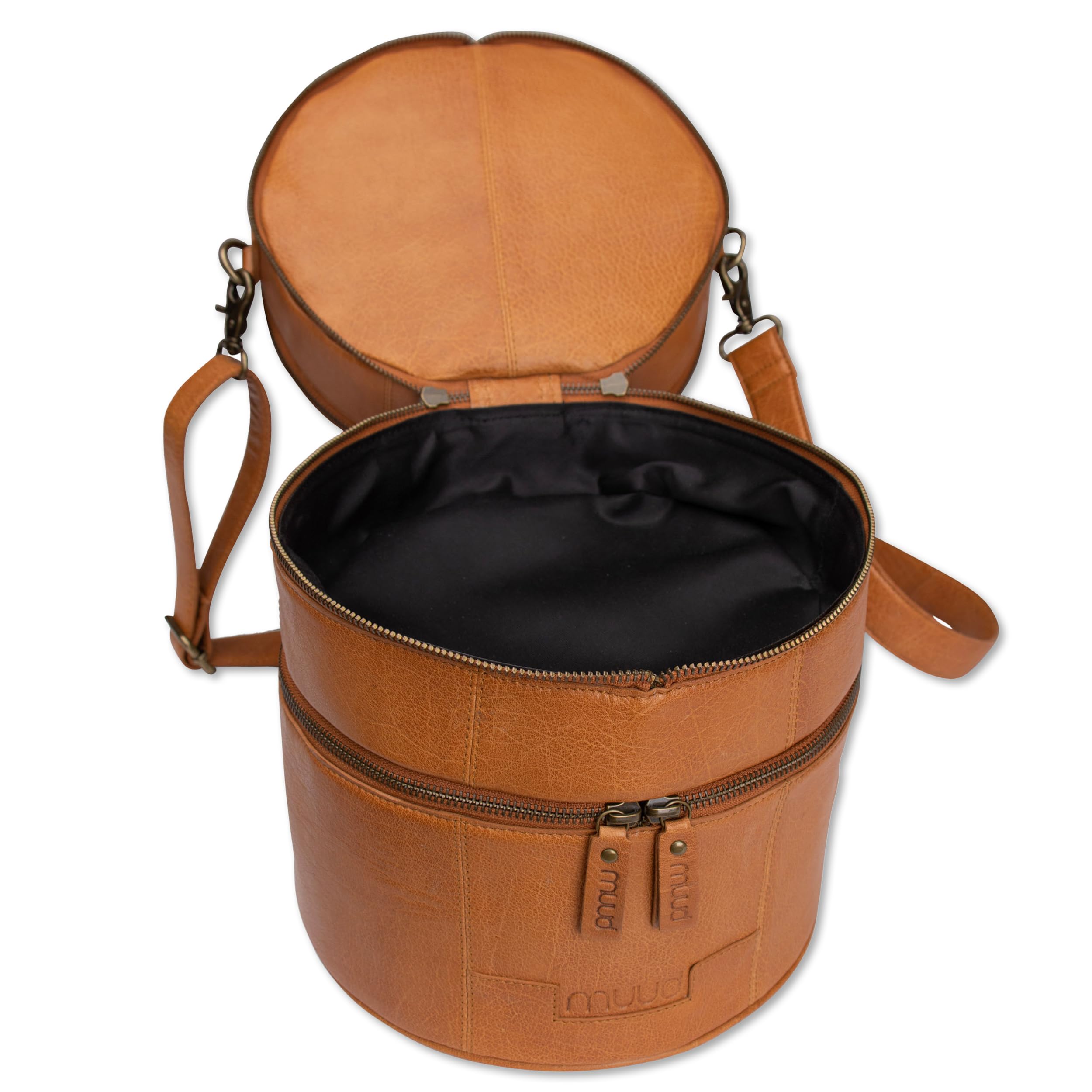 Frida's Wollhaus Muud Bturn - Borsa per lavori a maglia e uncinetto, 2 colori (Whsky)