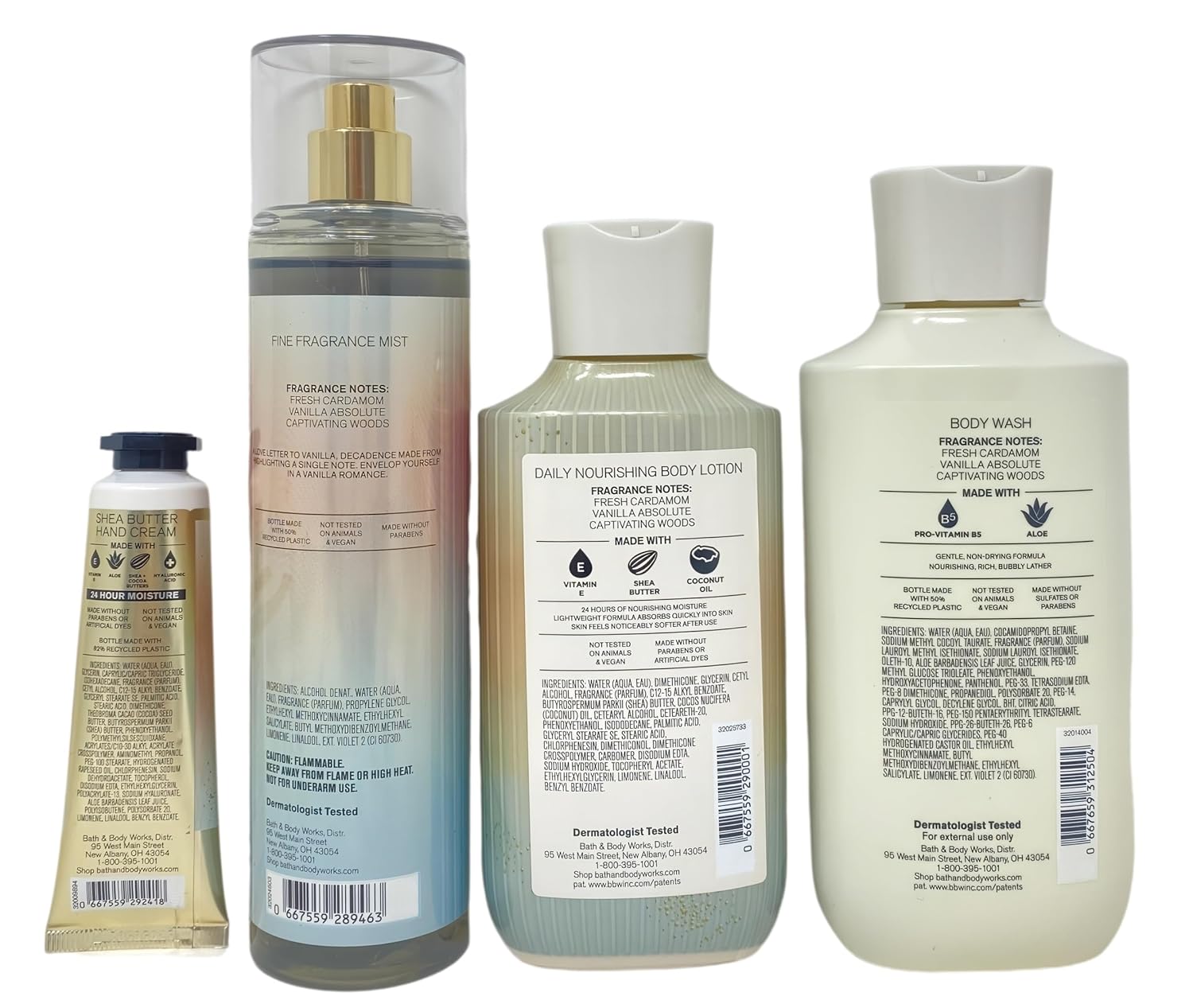 Bath & Body Works Vanilla Romance Gift Set - Fragrance Mist - Body Wash - Body Lotion And Hand Cream - with a Peach Gardenia Bar Soap - Image 4