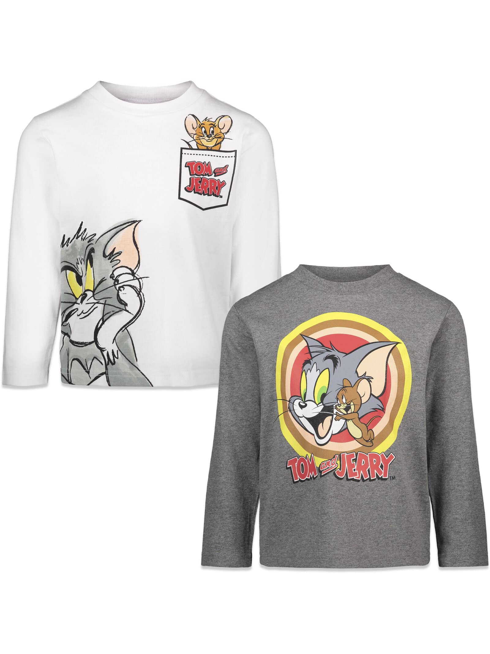 Warner Bros. Tom and Jerry 2 Pack Long Sleeve Graphic T-Shirt