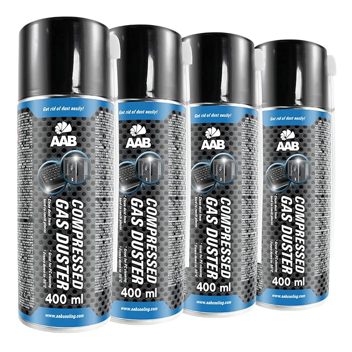 Buy 4 x AAB Compressed Gas Duster 400ml Cleaning Computer, Keyboard