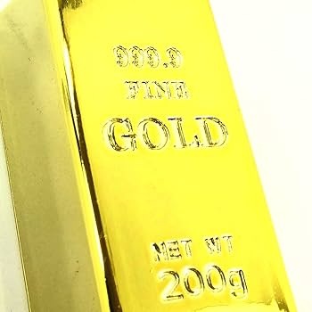 Amazon.co.jp: 金の延べ棒レプリカ 小 金塊 レプリカ ゴールド