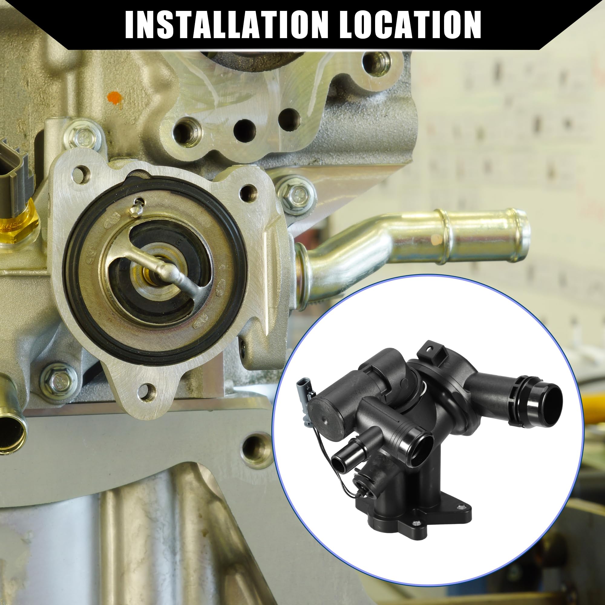 Boîtier Thermostat Refroidisement Moteur Pour Jaguar XF 17-23
