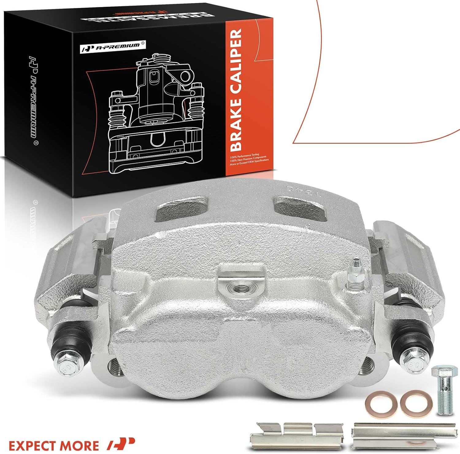 A-Premium Disc Brake Caliper Assembly with Bracket Compatible with Dodge Models - Ram 1500 2002-2005, Durango 2004-2006