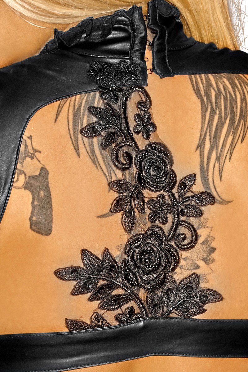 3 Brujas Erotisches Leder Latexkleid für Damen 1 Stück Biancheria Intima commestibile Donna (Pacco da 1)