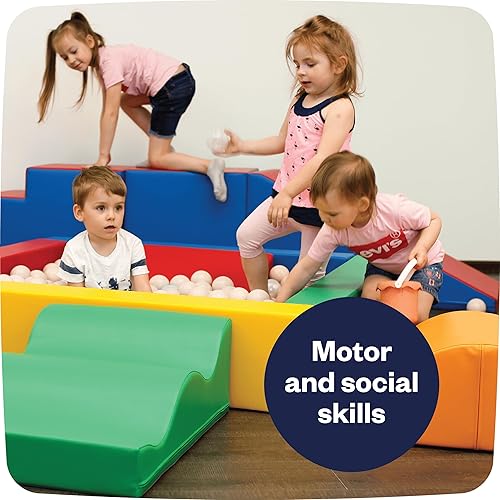 Miniatura 6 de IGLU Soft Play Piscina de bolas para niños pequeños para actividades en interiores y exteriores (color pastel)