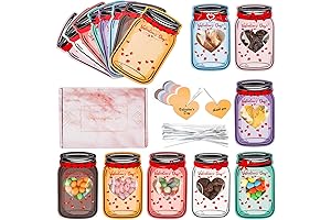 Valentine's Day Mason Jar Cards Set