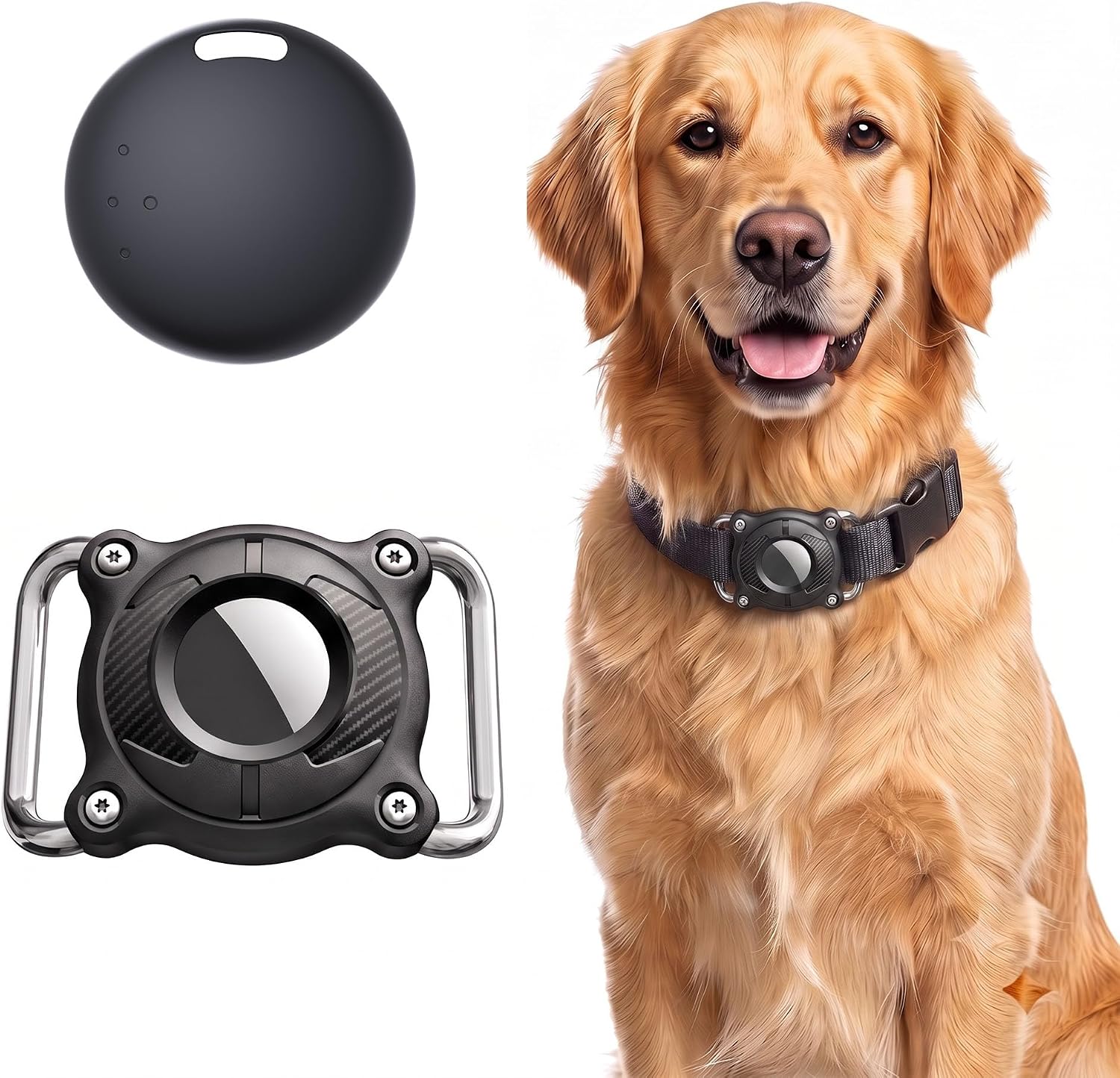 Pet Tracker for Dogs & Cats, No Monthly Fee, Find My & Find Hub