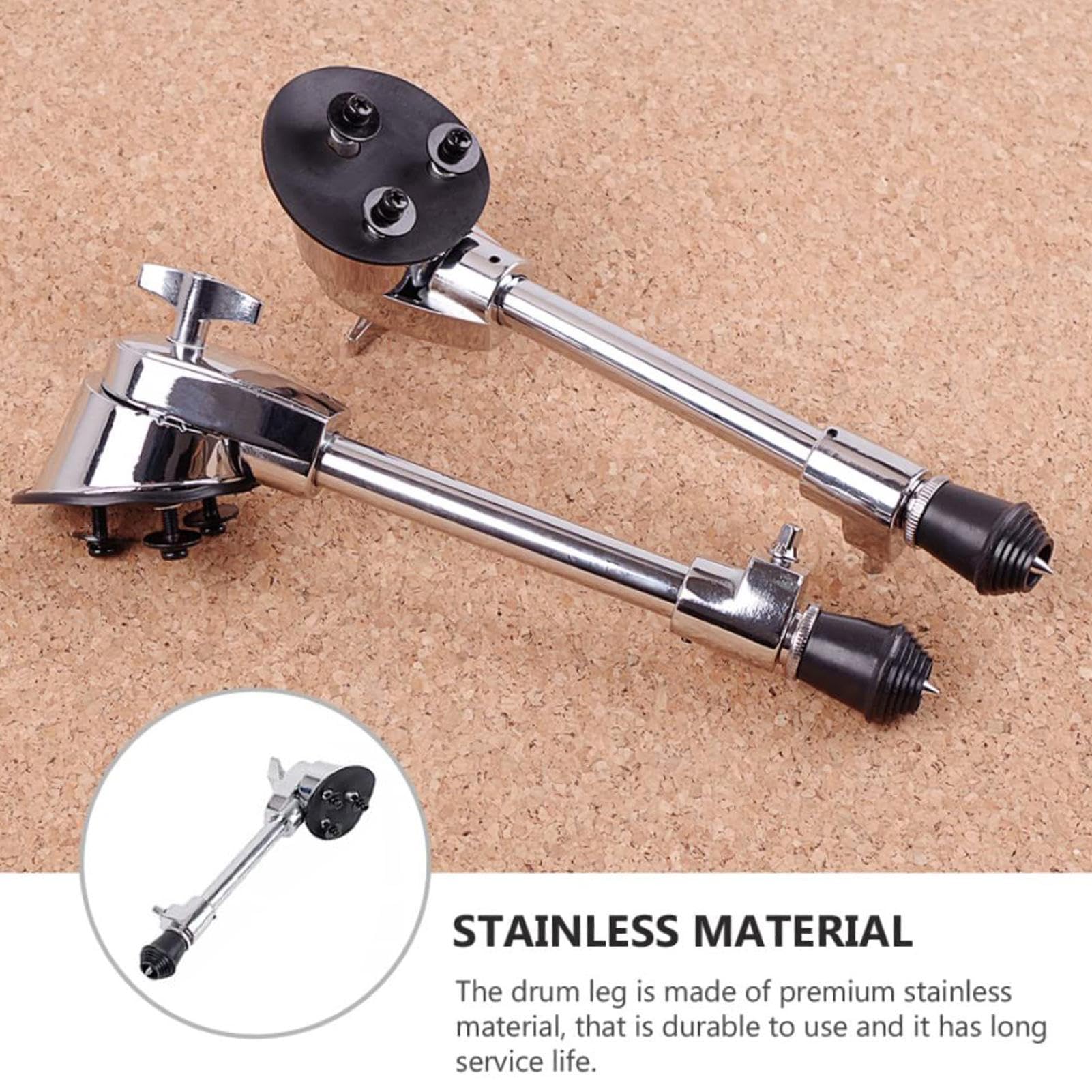 Gambe Di Supporto Per Grande Cassa - Piedi Di Strumento A Percussione Artigli Da Pavimento Per Batteria | Base Resistente Alla Ruggine Supporto Portatile Principianti Adulti Professionali