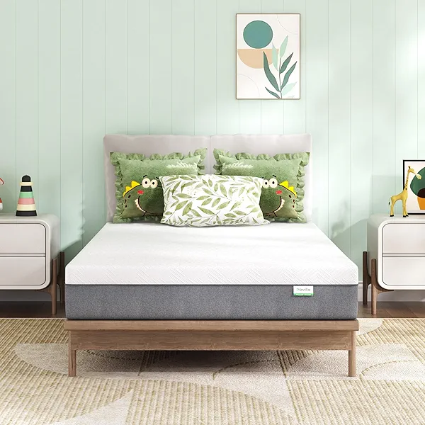 Novilla Twin Mattress, 6-Inch Gel Memory Foam Mattress for Cool Sleep & Pressure Relief，Medium Firm Twin Size Mattress in a Box, Bliss
