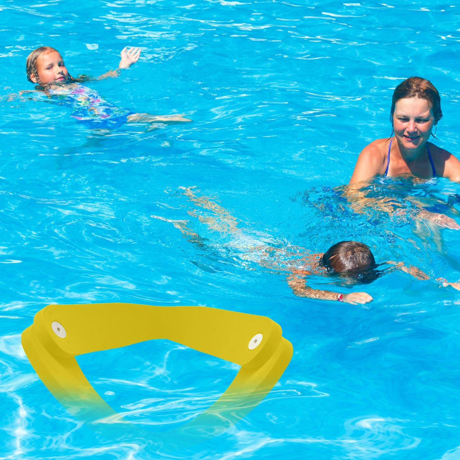 Floating Chair, Foldable Water Recliner, Foam Pool Lounger, Saddle Seat, Non Inflatable Hammock, Ideal for Swimming Relaxation, Outdoor Use, Yard Fun, Backyard Leisure