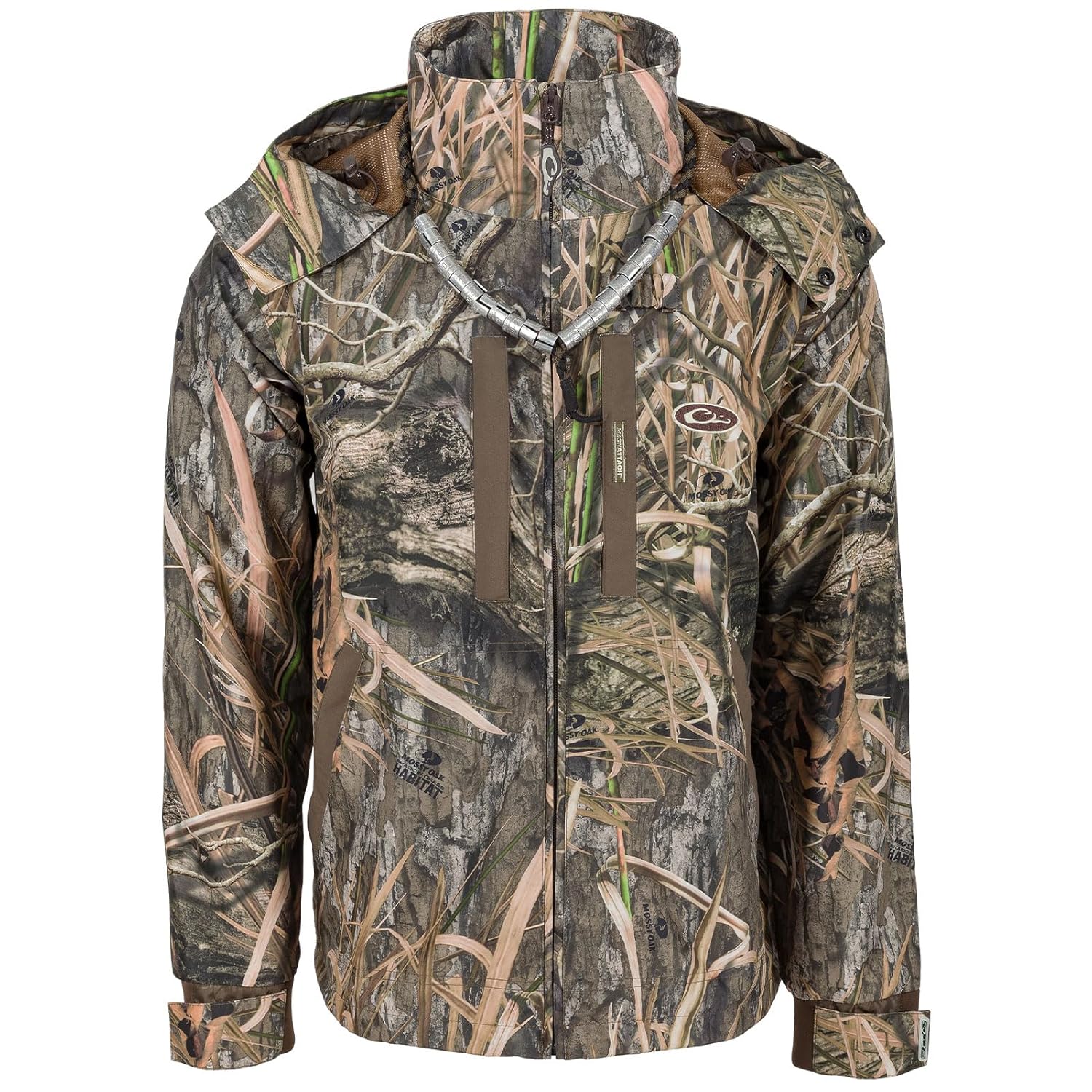 Drake Waterfowl Mens EST Heat-Escape Full Zip 2 0 DW2432 Waterproof Windproof Breathable Hunting Hooded Jacket with Pockets