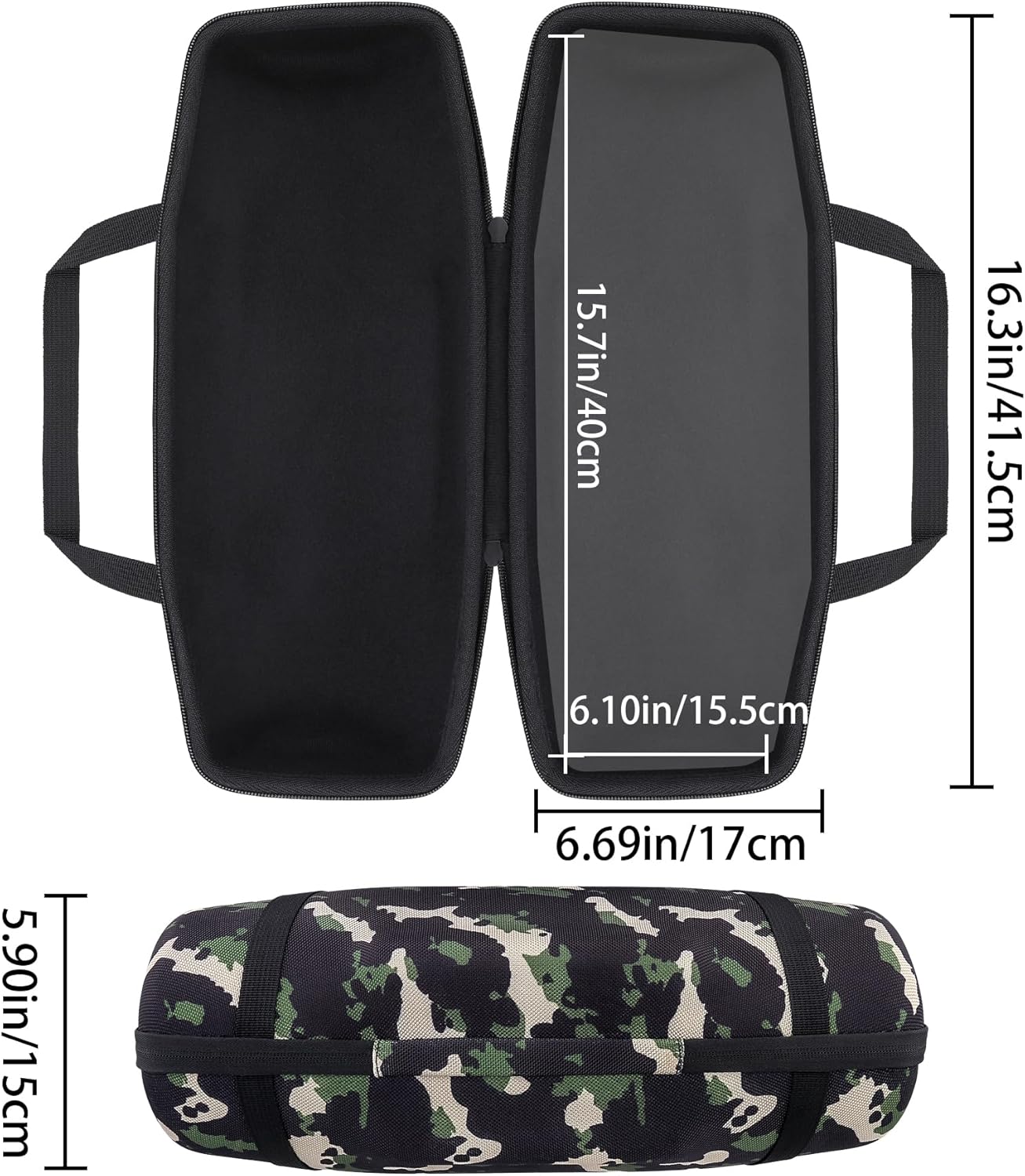 co2CREA Hard Travel Case Replacement for Xtreme 4 Portable Bluetooth Speaker (Camo Case) - Image 5