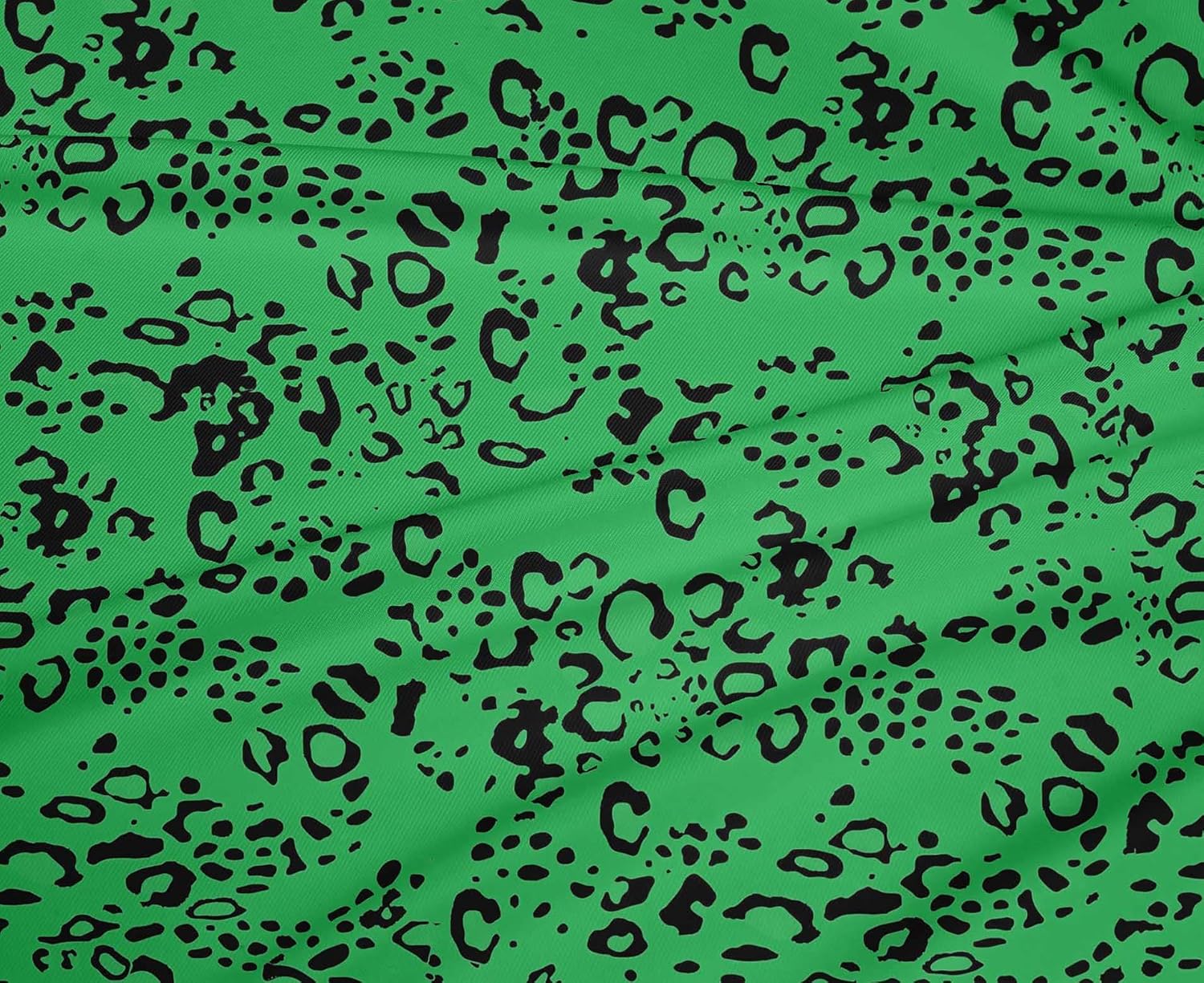 oneOone Polyester Spandex Green Fabric Animal Skin Sewing Fabric by The Yard Printed DIY Clothing Sewing Supplies 56 Inch Wide-QHK