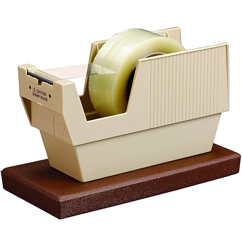 Scotch 3M P-52W Dispensador de mesa, núcleo de 3 pulgadas, bronceado, 1cada uno, 3M Stock# 7000130860