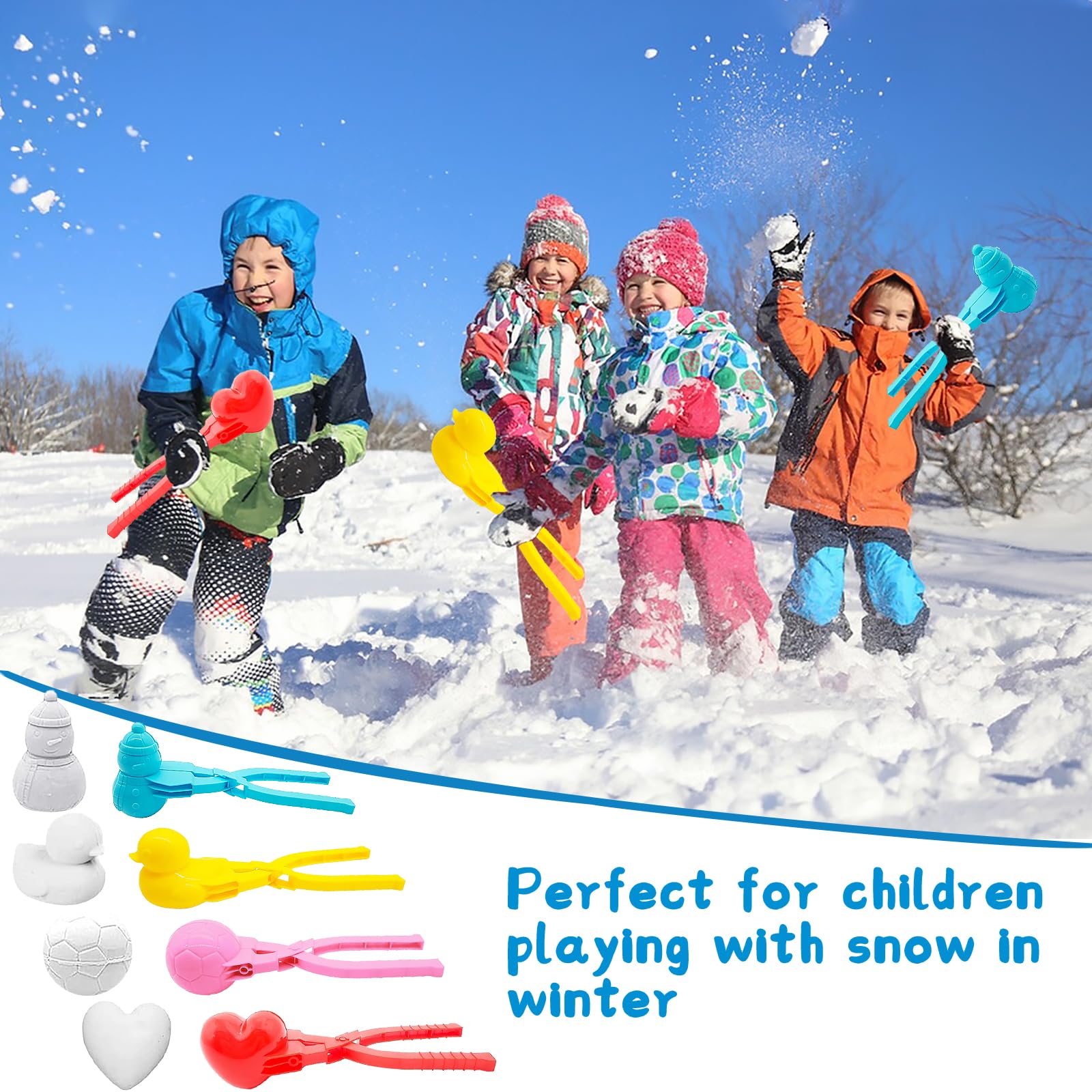 Winter Kinder Schneespielzeug Set Clip Schneeballsc Produktbild-Vorschau 2