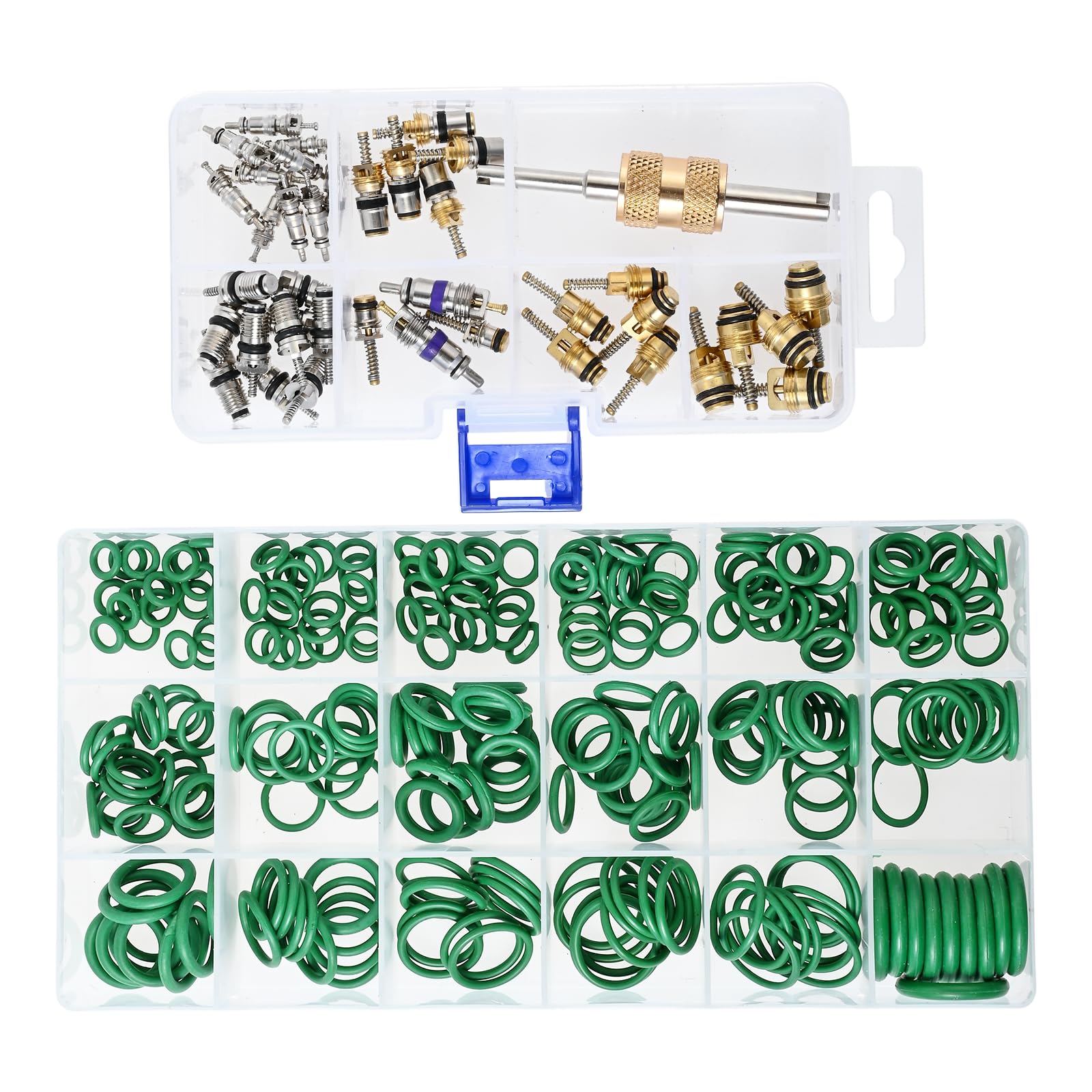 Oring Kit Car A/C Repair Kit - 270pc O-Ring Set, 40pc Valve Core Kit ...
