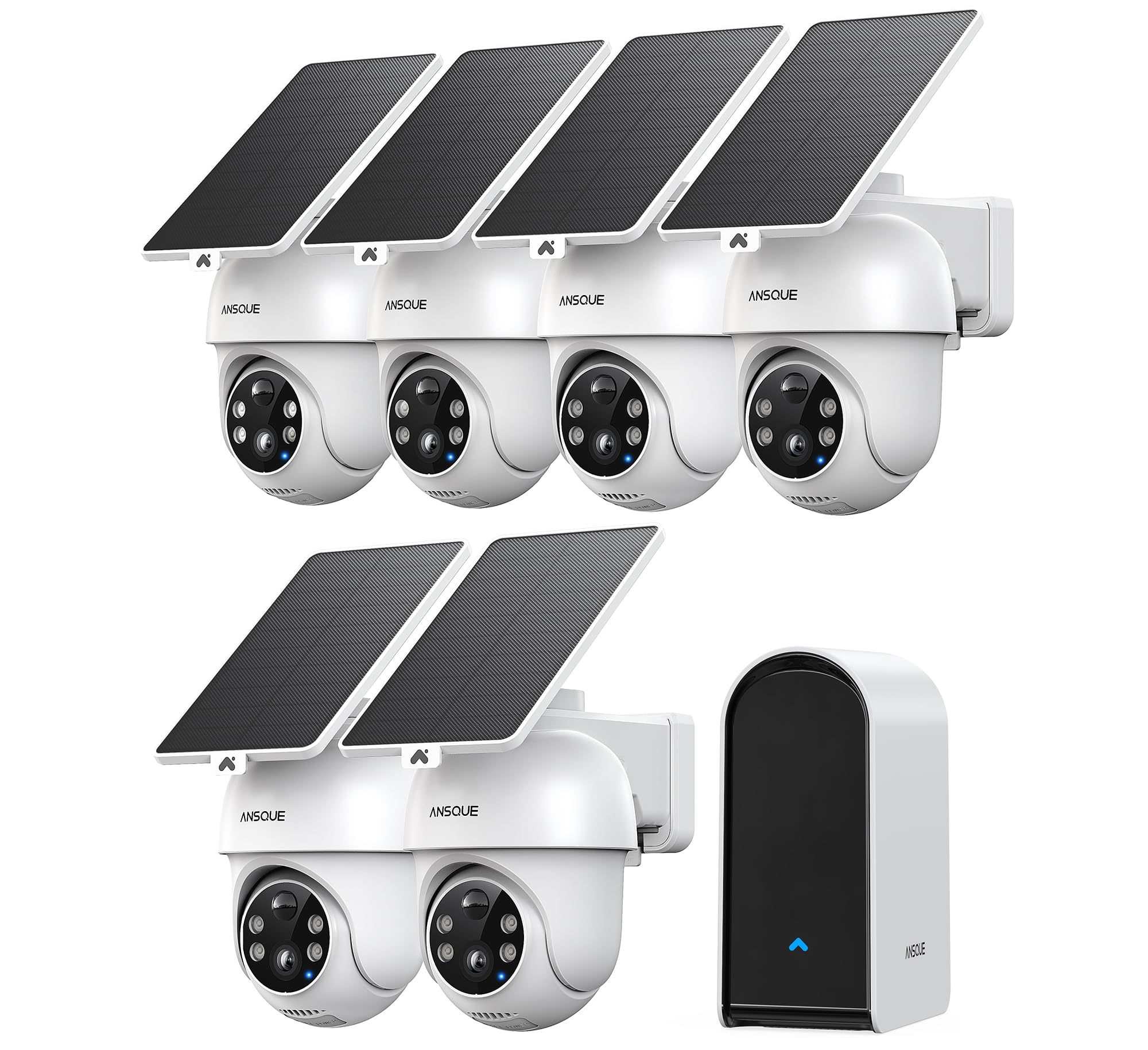 ANSQUE 6-Camera Solar Kit
