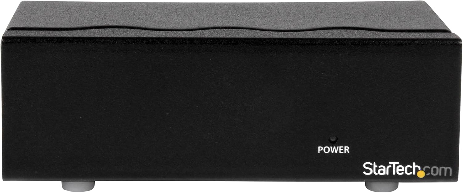 Cheap StarTech.com 2 Port High Resolution VGA Video Splitter with Audio - 400 MHz (ST122PROA) Gray