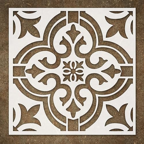 Miniatura 6 de DLY LIFESTYLE Plantilla de girasol boho para pintar sobre madera, lienzo, papel, tela, paredes y muebles, plantilla de girasol, 7 x 7 pulgadas,