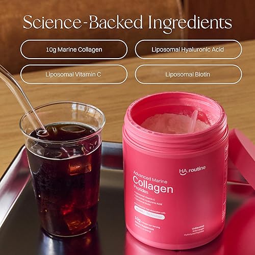 Miniatura 5 de Glutatión liposomal + colágeno marino avanzado + barras de polvo de vitamina C liposomal  Belleza diaria y apoyo antioxidante  Hidratación de la