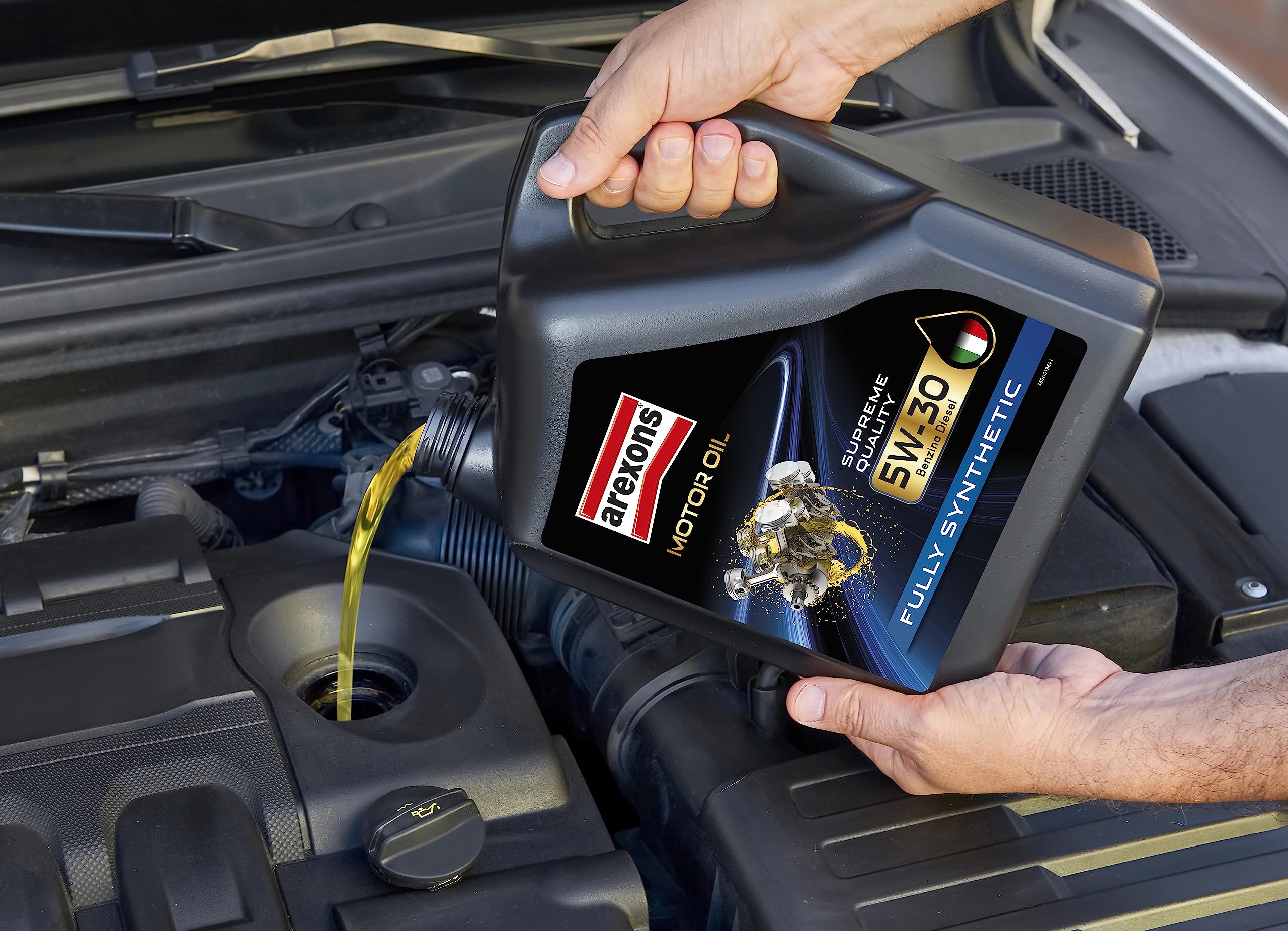 AREXONS Aceite de motor 5W-30 4L sintético, reduce el consumo, apto para motores de última generación, aceite de motor universal gasolina y diésel