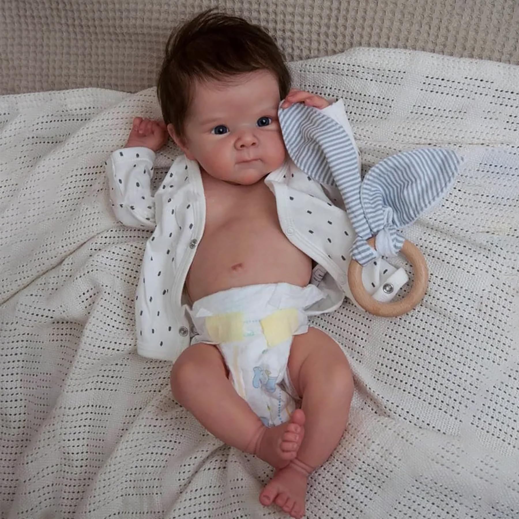 Zero Pam Reborn Baby Dolls Silicone Full Body-18 in Real Life Baby Dolls That Look Real, Full Silicone Baby Doll, Realistic Baby Doll, Reborn Dolls with Accessories