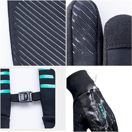 Miniatura 6 de Waterproof Insulated Glove, Windproof Cold Weather Gloves, Mens Biking Winter Glove of Cold Weather, Insulated Thermal Gloves, Cycling Thermal Men