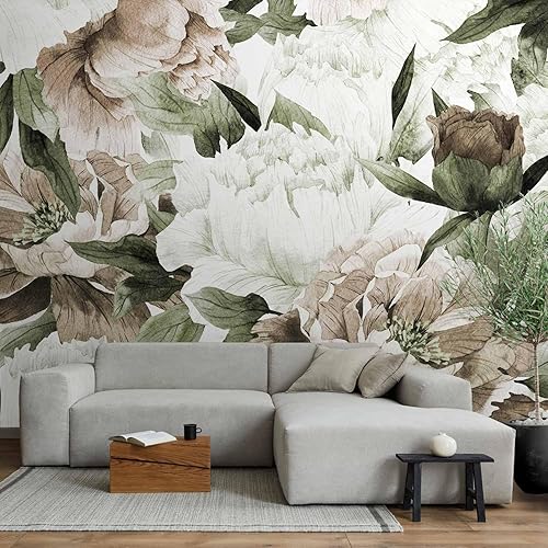 Miniatura 2 de artgeist Mural de pared de flores de 173 x 124 pulgadas, papel tapiz autoadhesivo XXL para despegar y pegar, extraíble, calcomanía grande,